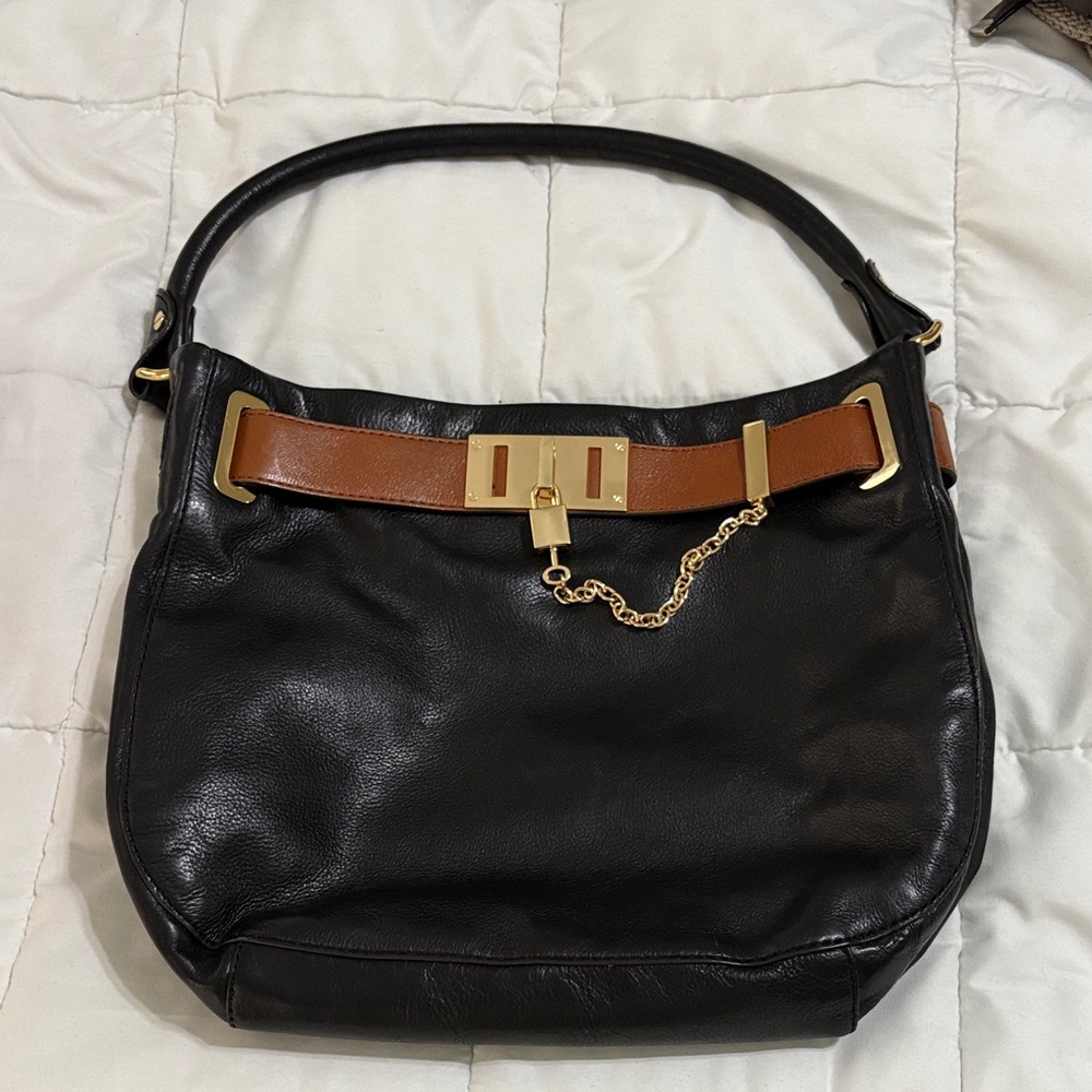 Black and Brown Leather Women's Bag